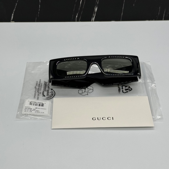 NEW GUCCI BLACK WOMEN SUNGLASSES GUCCI - Picture 13 of 14